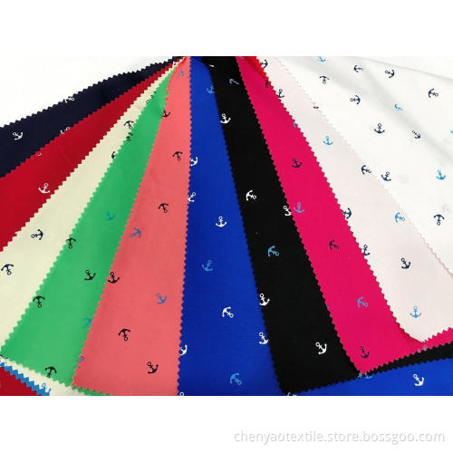 100% Cotton Stretch  Pigment Printed Fabric